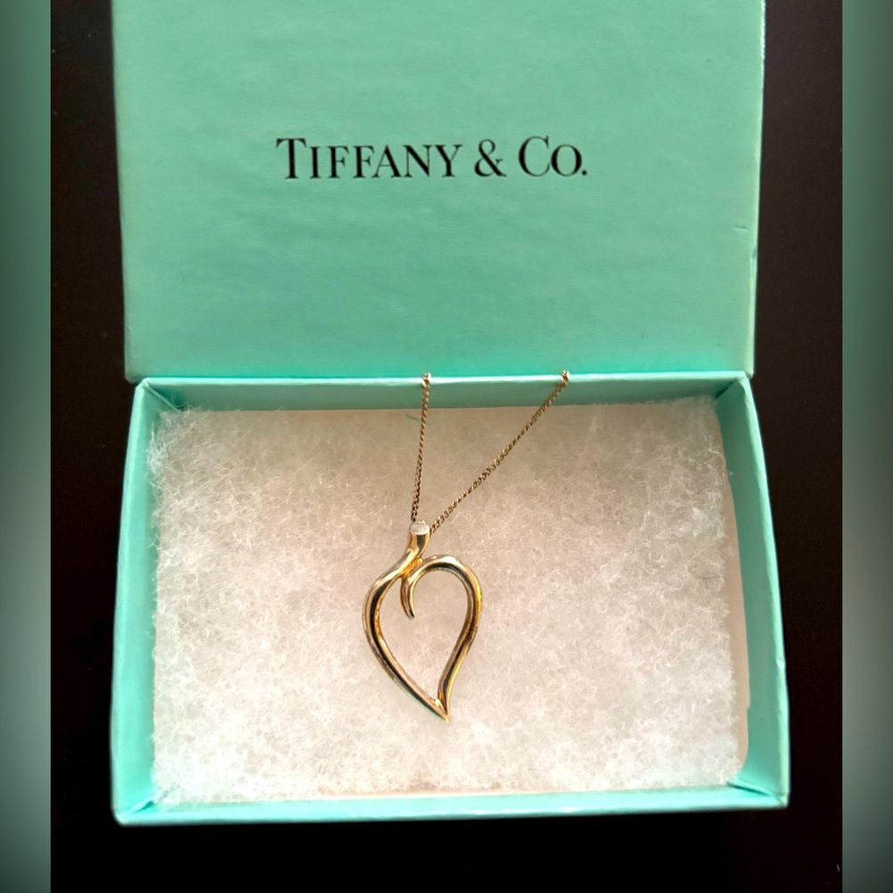 Authentic TIFFANY & Co Leaf Necklace Sterling Silver